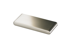 Greep Fermo, boorafstand 32 / 64 mm, L 74 mm, B 7 mm, H 27 mm, roestvrij staal finish geborsteld