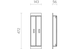 Fit film houder zwart (A)