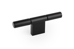 Poignée POINT L110 aluminium brossé noir