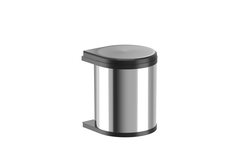 Hailo Mono RVS Zwart 15l
