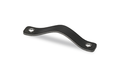 Poignée Nica, entraxe de perçages 64, L 94 mm, B 25 mm, H 3 mm, cuir noir