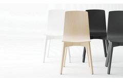 Chaise dolce noir|laqué noir 