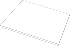 One tablette en verre 900mm 