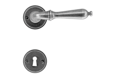Deurkruk Pro da vinci old silver r+e