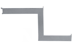 Shoplife 4 porte vetements 2 niveaux 300mm inox  