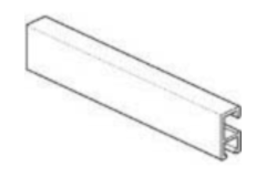 Stas minirail blanc 300cm  