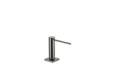 Distributeur avec rosace carré platina foncé mat 