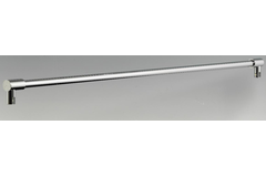 Barre raidisseur verre/verre fixe, pour verres 6/10, L1350, nickel brossé