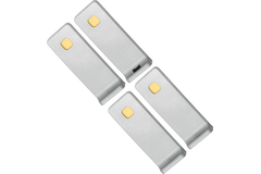 Set 4 Led reiled sous-encastré 3W 3000K look inox touch 10w avec dimmertransfo