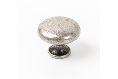 Bouton DUKE Ø31.4 zamac antique argent