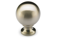 Knop Bona, H 41 mm, ø 30 mm, roestvrij staal finish geborsteld
