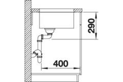 Blanco évier andano 500-u man. 