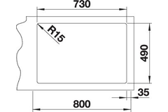 Blanco spoeltafel Andano 700-IF/A auto