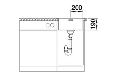Blanco spoeltafel claron 400-if/a auto.
