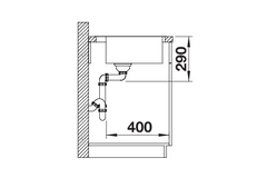 Blanco spoeltafel claron 400-if/a auto.
