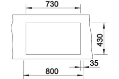 Blanco spoeltafel claron 700-if man.