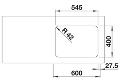 Blanco Solis 340/180-U bak links manueel