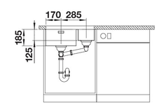 Blanco Solis 340/180-U bak links manueel