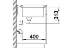 Blanco Subline 320-U blanc doux commande manuelle