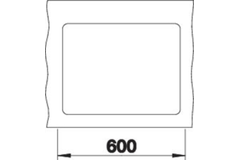 Subline spoeltafel 340/160-F zwart/noir manueel