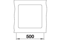Blanco Subline 400-F rock grey manuele bediening