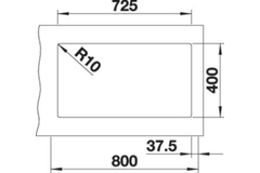 Blanco Subline 430/270-U ga blanc commande manuelle
