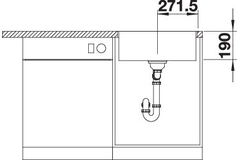 Blanco Subline 500-IF/A steelframe blanc commande automatique