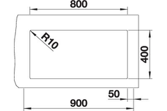 Blanco Subline 800-U wit manuele bediening