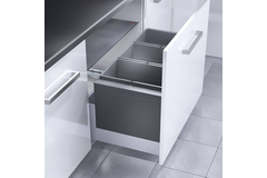 Poubelle hailo triple XL 90cm 84l 3 x 28l 
