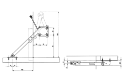 Compas pour meuble cea-lift 601 droite 