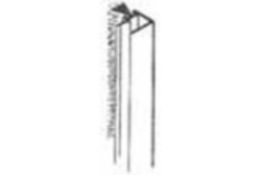 Profile alu avec brosse 6mm 60285  