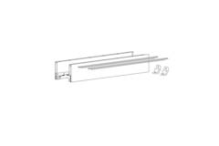 AvanTech YOU set côté tiroir h101 l500mm argenté g/d sans Fixation Frontal e
