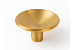 Bouton DISC Ø50 zamac brossé laiton cava