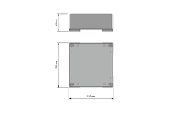 Chic line panier accessoire anthracite  l.60  l.150mm 
