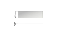 Chic line set face/dos verre l. 470  h.161  p.4mm 