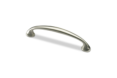 Greep Terranda, boorafstand 128, L 146 mm, B 12 mm, H 28 mm, roestvrij staal finish geborsteld