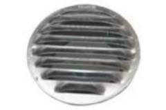 Grille ronde d.120mm alu  