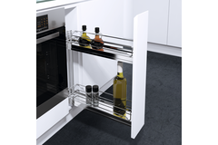 Vs sub slim uittrekmand (2 manden) chroombxhxd 150 bxhxd 150x530x495mm