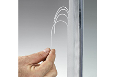 Zelfklevende dichting met inkortbare afdeklip, voor 8/13.5 mm glas, B21 +20 L3000, transparant