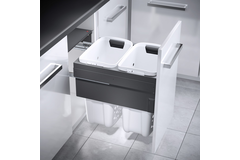 Hailo Laundry Carrier k.45 2x33l grijs
