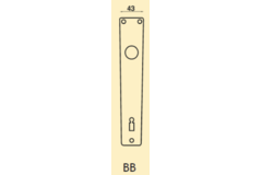 Plaque pr.beq.ls218 rh 72mm cyl.f1  