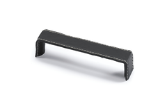 Greep Dublina, boorafstand 160, L 168 mm, B 34 mm, H 30 mm, zwart leer
