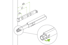 Enkele push to open groot model