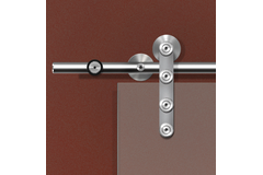 Flatec IV set coulissant verre inox 100kg l.2100mm pour largeur de porte 910-1000mm
