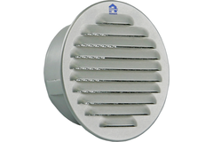 Grille a pales ronde 435r d.115mm alu ral 9006  