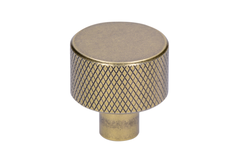 Bouton 24mm alu rainuré vintage gold 