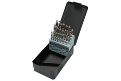 Set 25 metaalboren 1-13mm casette