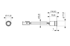 Mec Driver IR-sensor zwart