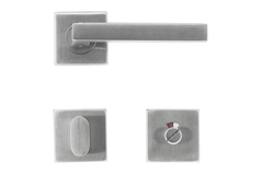Deurkruk Pro kubic shape 16mm inox plus r+wc
