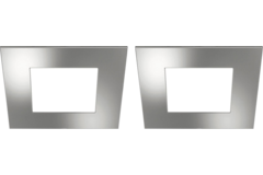 Hera set 2 x fq-68 Led 4w 24V 3000K look inox +transfo Led 15 